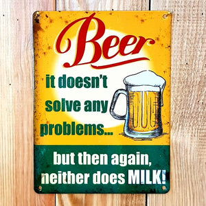 Beer doesn't solve problems