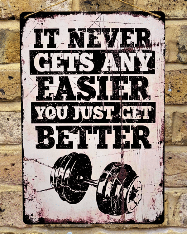it never gets any easier you just get better